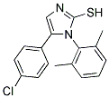 5-(4-CHLOROPHENYL)-1-(2,6-DIMETHYLPHENYL)-1H-IMIDAZOLE-2-THIOL 结构式