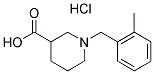 1-(2-METHYLBENZYL)PIPERIDINE-3-CARBOXYLIC ACID HYDROCHLORIDE 结构式