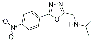 N-[[5-(4-NITROPHENYL)-1,3,4-OXADIAZOL-2-YL]METHYL]PROPAN-2-AMINE 结构式