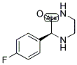 (S)-3-(4-FLUORO-PHENYL)-PIPERAZIN-2-ONE 结构式