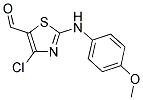 4-CHLORO-2-[(4-METHOXYPHENYL)AMINO]-1,3-THIAZOLE-5-CARBALDEHYDE 结构式