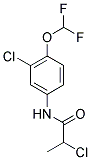 2-CHLORO-N-[3-CHLORO-4-(DIFLUOROMETHOXY)PHENYL]PROPANAMIDE 结构式