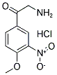 2-氨基-1-(4-甲氧基-3-硝基苯基)乙酮盐酸盐 结构式