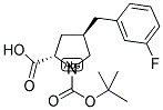 BOC-(R)-GAMMA-(3-FLUORO-BENZYL)-L-PROLINE 结构式