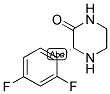 (R)-3-(2,4-DIFLUORO-PHENYL)-PIPERAZIN-2-ONE 结构式