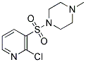 1-(2-CHLORO-PYRIDINE-3-SULFONYL)-4-METHYL-PIPERAZINE 结构式