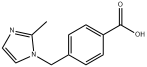 4-(2-甲基-1H-咪唑-1-基)甲基苯甲酸 结构式