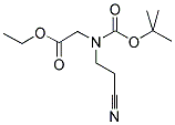 TERT-BUTYL-(ETHOXYCARBONYLMETHYL)-2-CYANOETHYLCARBAMATE 结构式