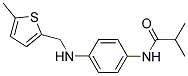 2-METHYL-N-(4-(((5-METHYLTHIEN-2-YL)METHYL)AMINO)PHENYL)PROPANAMIDE 结构式