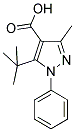 5-TERT-BUTYL-3-METHYL-1-PHENYL-1H-PYRAZOLE-4-CARBOXYLIC ACID 结构式