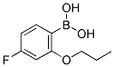 4-FLUORO-2-PROPOXYPHENYLBORONIC ACID 结构式