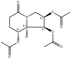 (1S,2R,8R,8AR)-1,2,8-TRIACETOXY-OCTAHYDRO-5-OXYINDOLIZINE 结构式