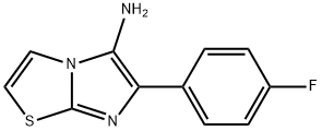 6-(4-FLUOROPHENYL)IMIDAZO[2,1-B][1,3]THIAZOL-5-AMINE 结构式