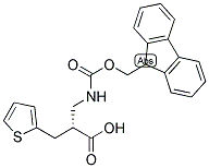 (R)-2-[(9H-FLUOREN-9-YLMETHOXYCARBONYLAMINO)-METHYL]-3-THIOPHEN-2-YL-PROPIONIC ACID 结构式
