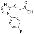 [[1-(4-BROMOPHENYL)-1H-IMIDAZOL-2-YL]THIO]ACETIC ACID 结构式