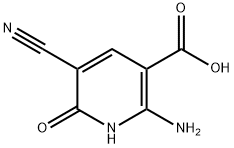 2-AMINO-5-CYANO-6-OXO-1,6-DIHYDROPYRIDINE-3-CARBOXYLIC ACID 结构式