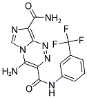 4-AMINO-N~3~-[3-(TRIFLUOROMETHYL)PHENYL]IMIDAZO[5,1-C][1,2,4]TRIAZINE-3,8-DICARBOXAMIDE 结构式