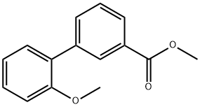 METHYL 2'-METHOXY[1,1'-BIPHENYL]-3-CARBOXYLATE 结构式