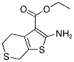 ETHYL 2-AMINO-4,7-DIHYDRO-5H-THIENO[2,3-C]THIOPYRAN-3-CARBOXYLATE 结构式