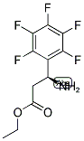 (S)-ETHYL 3-AMINO-3-(PERFLUOROPHENYL)PROPANOATE 结构式