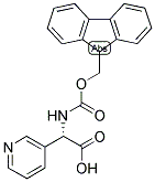 (S)-[(9H-FLUOREN-9-YLMETHOXYCARBONYLAMINO)]-PYRIDIN-3-YL-ACETIC ACID 结构式