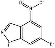 4-硝基-6-溴-1H-吲唑 结构式