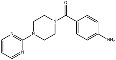 (4-氨苯基)[4-(2-嘧啶基)哌嗪基]-甲酮 结构式
