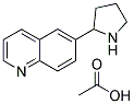6-PYRROLIDIN-2-YL-QUINOLINE MONOACETATE 结构式