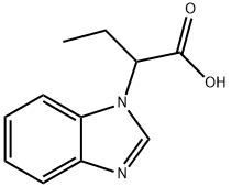 2-(1H-苯并[D]咪唑-1-基)丁酸 结构式