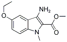 3-AMINO-5-ETHOXY-1-METHYL-1H-INDOLE-2-CARBOXYLIC ACID METHYL ESTER 结构式