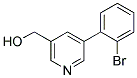 [5-(2-BROMOPHENYL)PYRIDIN-3-YL]METHANOL 结构式