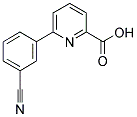 6-(3-CYANOPHENYL)PYRIDINE-2-CARBOXYLIC ACID 结构式