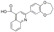 2-(3,4-DIHYDRO-2H-1,5-BENZODIOXEPIN-7-YL)QUINOLINE-4-CARBOXYLIC ACID 结构式