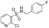 2-CHLORO-PYRIDINE-3-SULFONIC ACID 4-FLUORO-BENZYLAMIDE 结构式