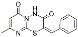 (2E)-2-Benzylidene-8-methyl-2H,6H-pyrimido[2,1-b][1,3,4]thiadiazine-3,6(4H)-dione 结构式