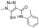 5-MERCAPTO-1-METHYL-N-(2-METHYLPHENYL)-1H-1,2,3-TRIAZOLE-4-CARBOXAMIDE 结构式