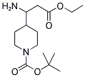 4-(1-AMINO-2-ETHOXYCARBONYL-ETHYL)-PIPERIDINE-1-CARBOXYLIC ACID TERT-BUTYL ESTER 结构式