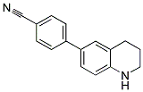 4-(1,2,3,4-TETRAHYDRO-6-QUINOLINYL)BENZONITRILE 结构式