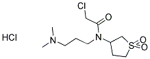 2-CHLORO-N-[3-(DIMETHYLAMINO)PROPYL]-N-(1,1-DIOXIDOTETRAHYDROTHIEN-3-YL)ACETAMIDE HYDROCHLORIDE 结构式