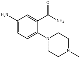 5-AMINO-2-(4-METHYL-PIPERAZIN-1-YL)-BENZAMIDE 结构式