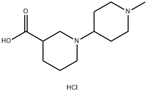 1'-甲基-[1,4'-联哌啶]-3-羧酸二盐酸盐 结构式