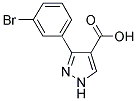 3-(3-BROMOPHENYL)-PYRAZOLE-4-CARBOXYLIC ACID 结构式