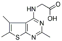 (2,5,6-TRIMETHYL-THIENO[2,3-D]PYRIMIDIN-4-YLAMINO)-ACETIC ACID 结构式