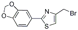 2-BENZO[1,3]DIOXOL-5-YL-4-BROMOMETHYL-THIAZOLE 结构式