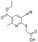 [[3-CYANO-5-(ETHOXYCARBONYL)-6-METHYLPYRIDIN-2-YL]THIO]ACETIC ACID 结构式