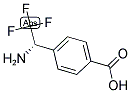 4-((1S)-1-AMINO-2,2,2-TRIFLUOROETHYL)BENZOIC ACID 结构式
