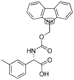 (S)-[(9H-FLUOREN-9-YLMETHOXYCARBONYLAMINO)]-M-TOLYL-ACETIC ACID 结构式