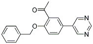 1-[2-(BENZYLOXY)-5-(5-PYRIMIDINYL)PHENYL]ETHANONE 结构式