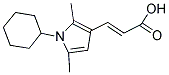 (2E)-3-(1-CYCLOHEXYL-2,5-DIMETHYL-1H-PYRROL-3-YL)ACRYLIC ACID 结构式