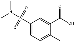 5-(二甲基氨磺酰基)-2-甲基苯甲酸 结构式